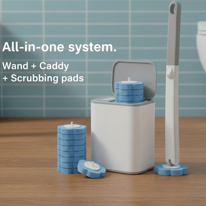 Luviaz™ Disposable Toilet Brush Wand Set Bathroom Cleaner Holder