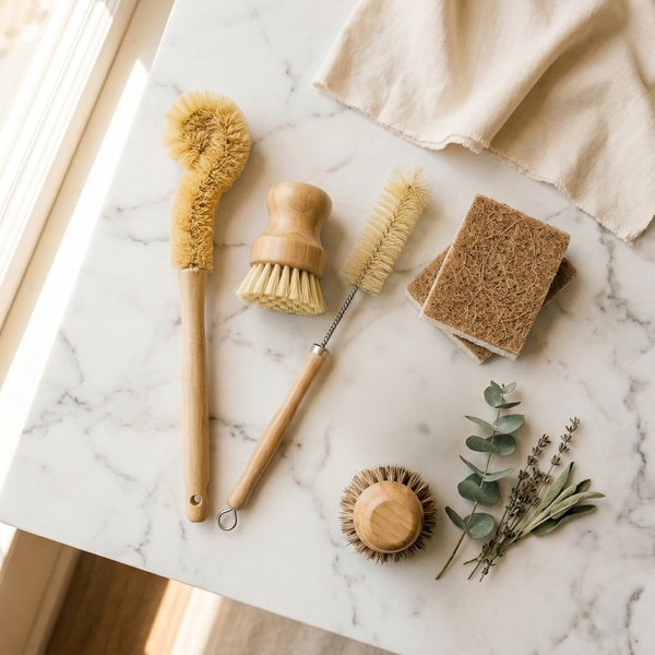Luviaz | The Essential Kitchen Collection: 6-Piece Bamboo & Sisal Set